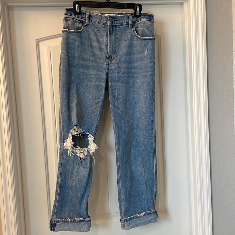 Abercrombie 90s Straight Ultra High rise jeans